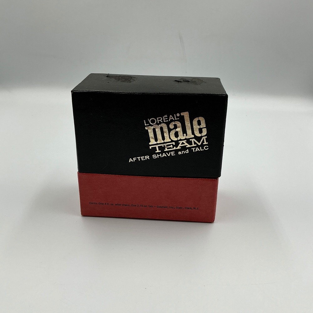 Vintage L'Oreal Male Team After Shave and Talc Set Blend No 23 4oz 2.75oz Boxed